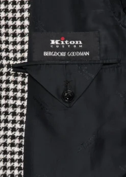 KitonMen's Check Cashmere-Linen Sport Coat