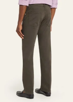KitonMen's Cotton and Cashmere Stretch Slim Straight Five-Pocket Pants