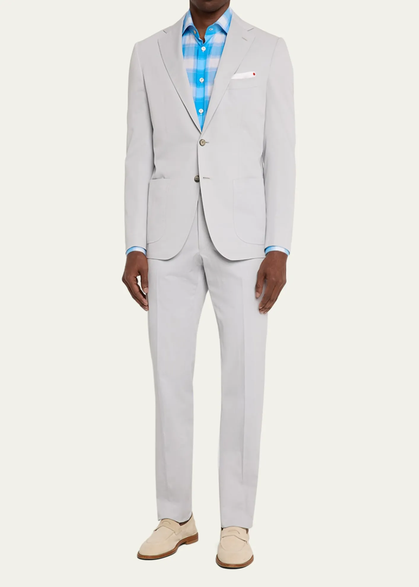 KitonMen's Cotton-Cashmere Twill Trousers