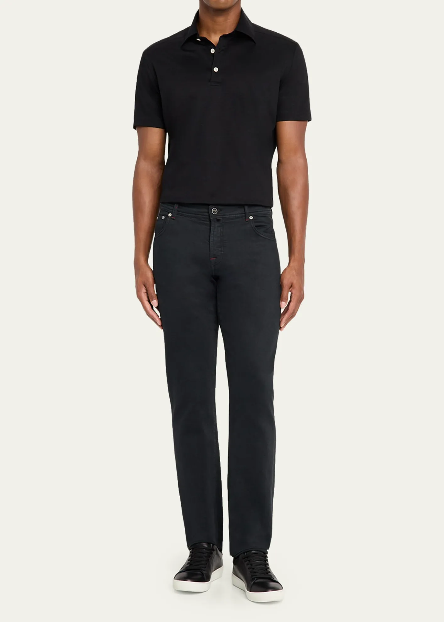 KitonMen's Cotton Classic-Fit Polo Shirt