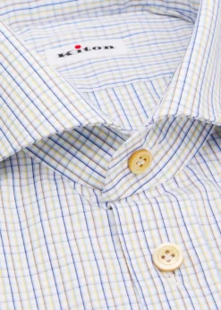 KitonMen's Cotton Graph Check Classic-Fit Dress Shirt