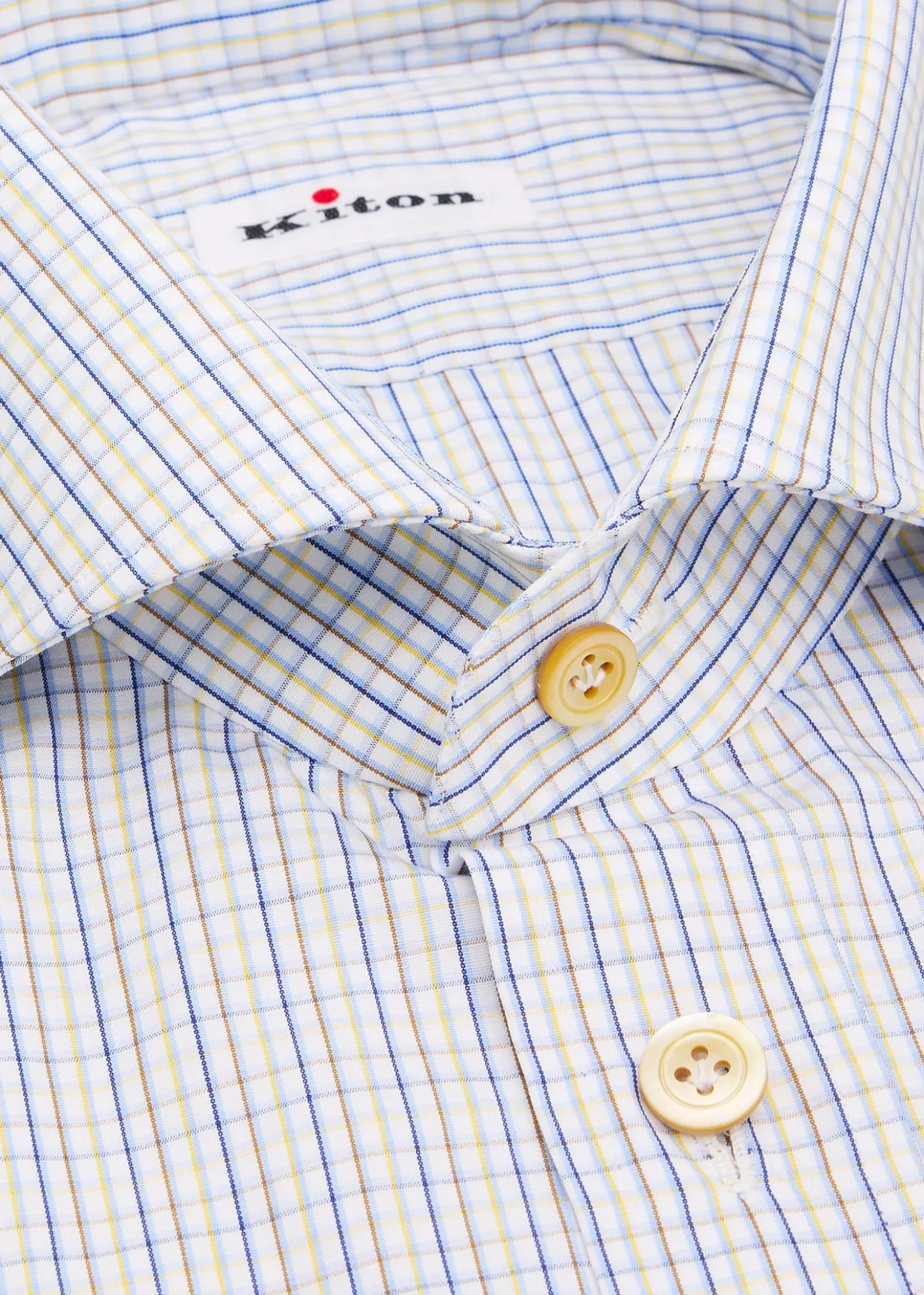 KitonMen's Cotton Graph Check Classic-Fit Dress Shirt