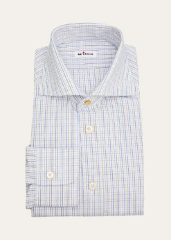 KitonMen's Cotton Graph Check Classic-Fit Dress Shirt