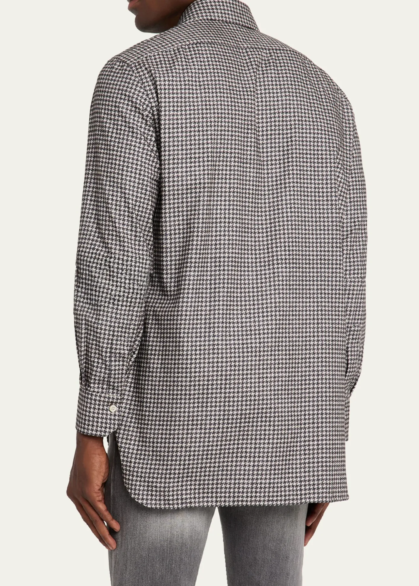 KitonMen's Cotton Houndstooth Classic-Fit Sport Shirt