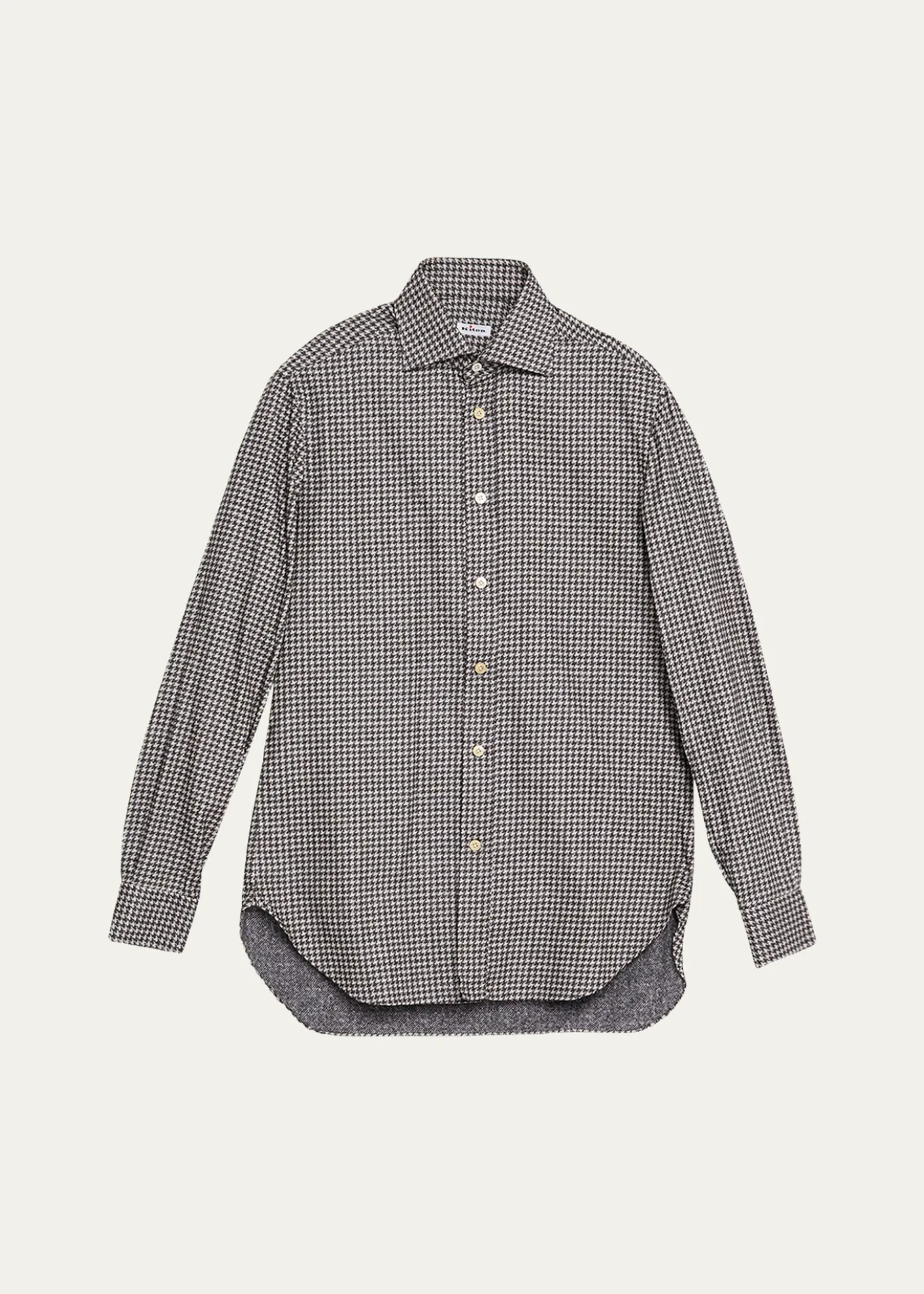 KitonMen's Cotton Houndstooth Classic-Fit Sport Shirt