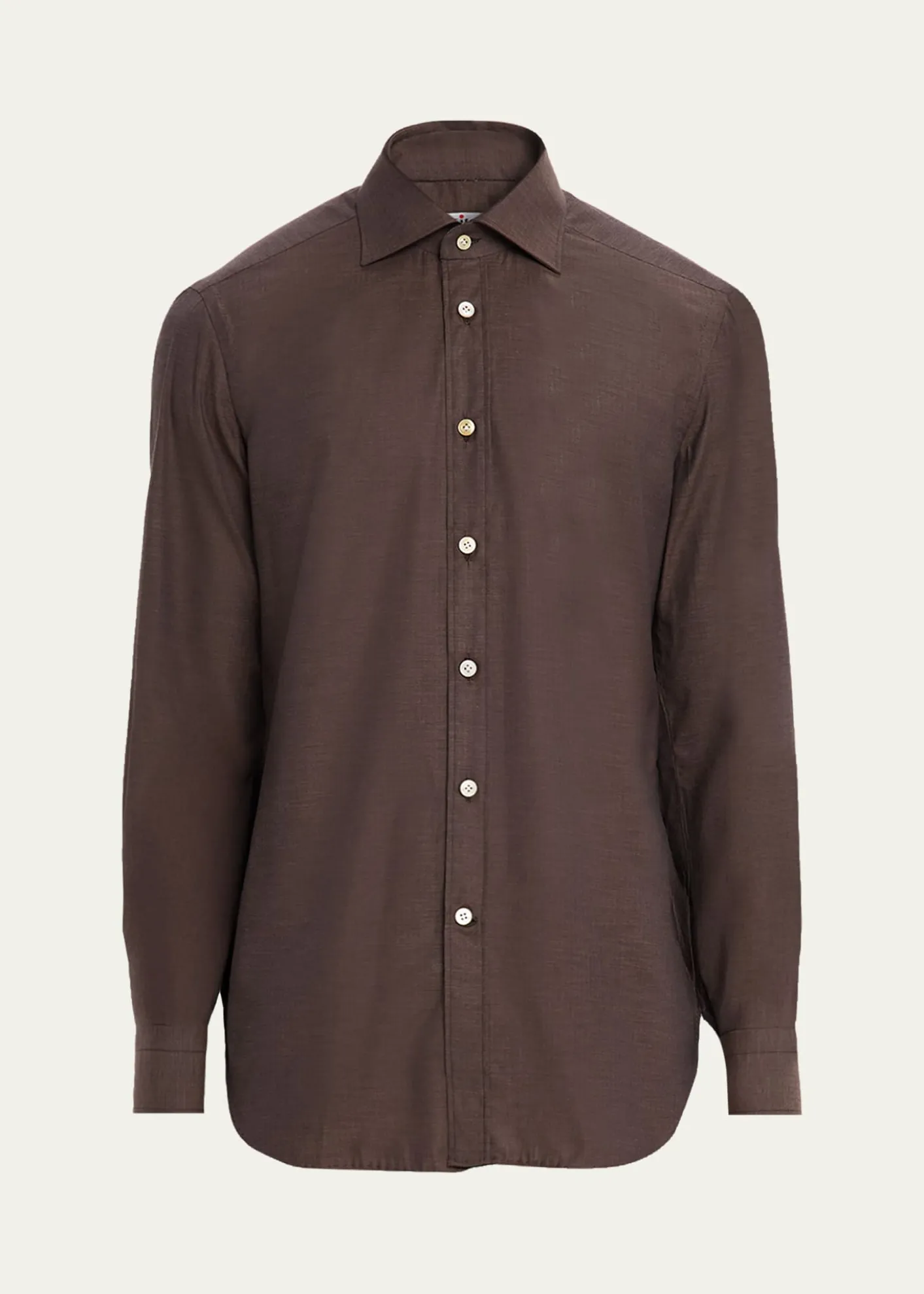 KitonMen's Cotton Micro-Herringbone Sport Shirt