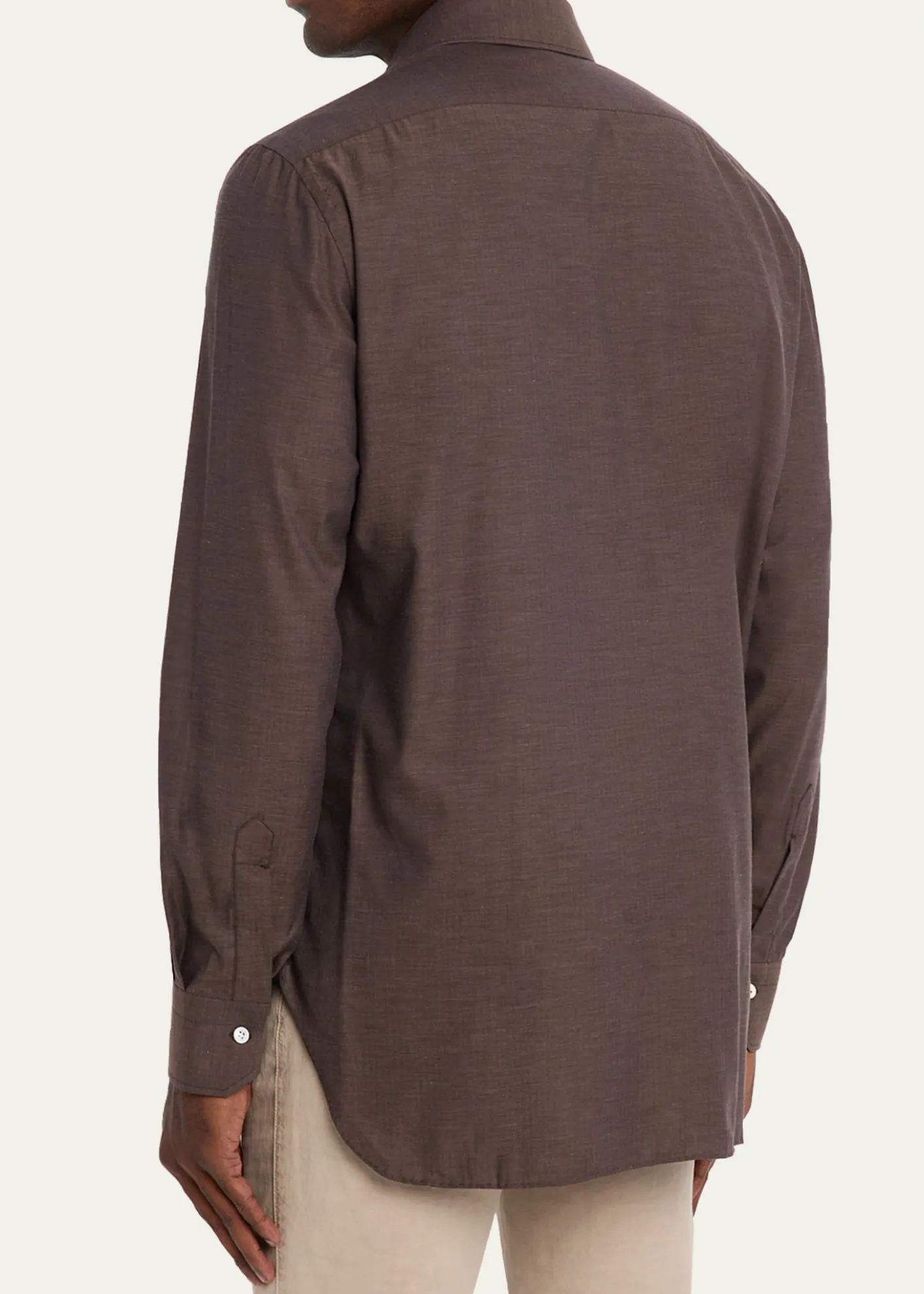 KitonMen's Cotton Micro-Herringbone Sport Shirt