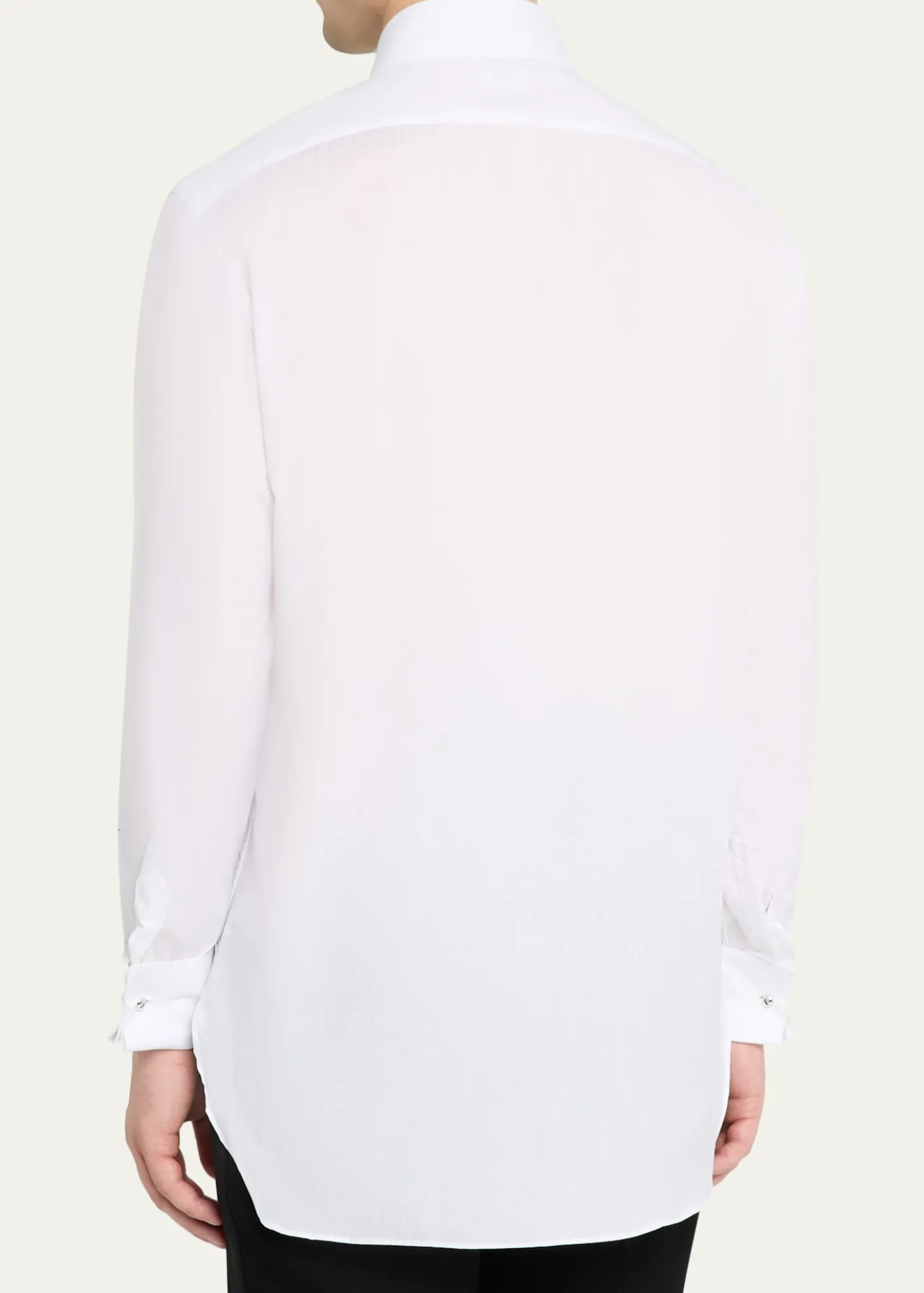 KitonMen's Cotton Pique Bib-Front Dress Shirt