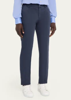 KitonMen's Cotton Poplin Slim Four-Pocket Pants