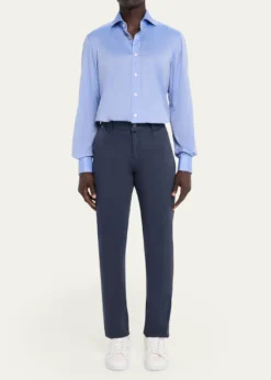 KitonMen's Cotton Poplin Slim Four-Pocket Pants