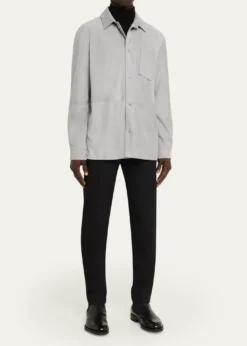 KitonMen's Cotton Snap-Placket Shirt Jacket