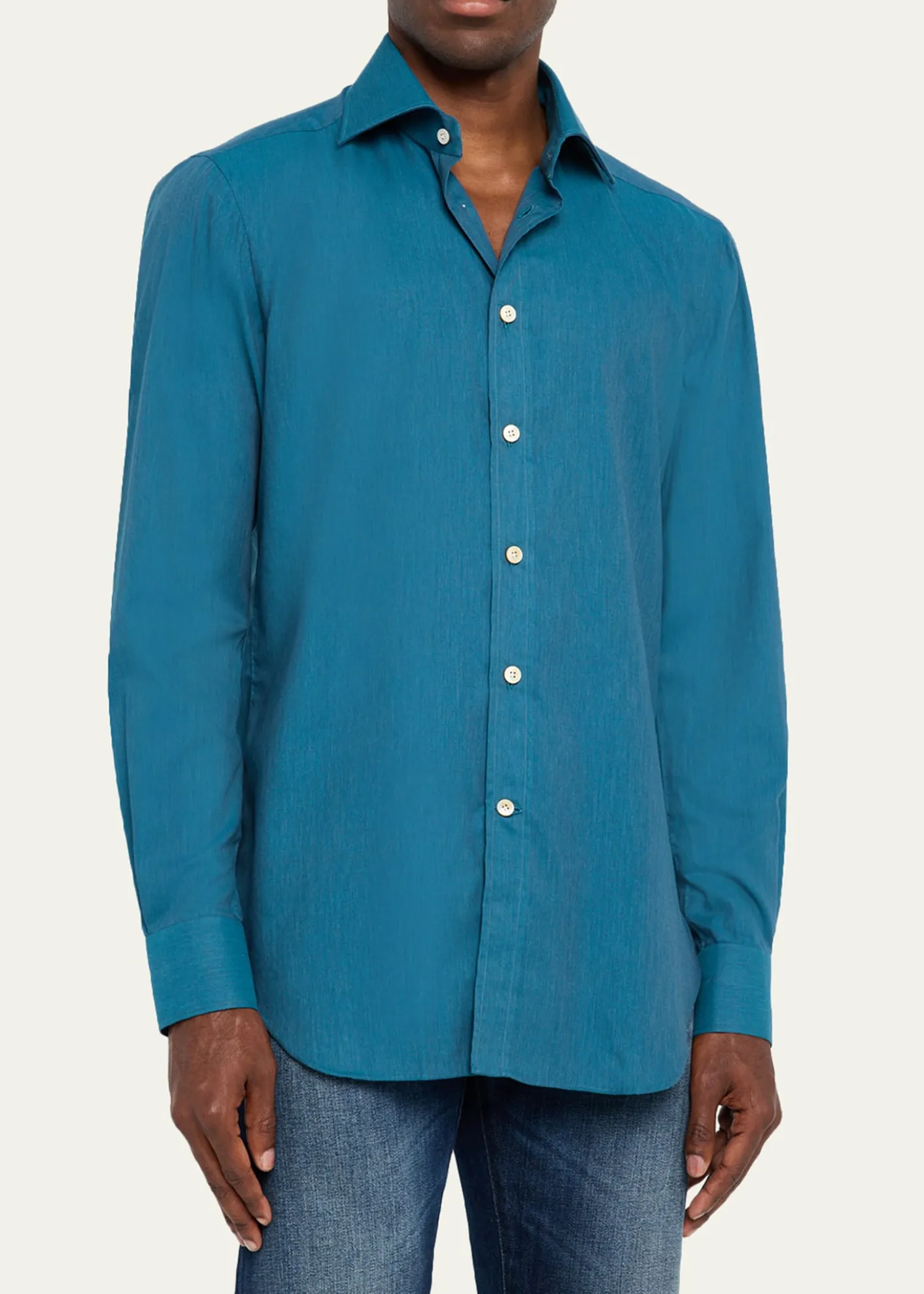 KitonMen's Cotton Sport Shirt