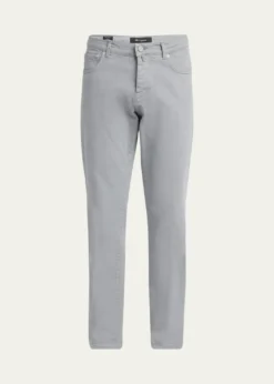 KitonMen's Cotton Stretch Slim Five-Pocket Pants