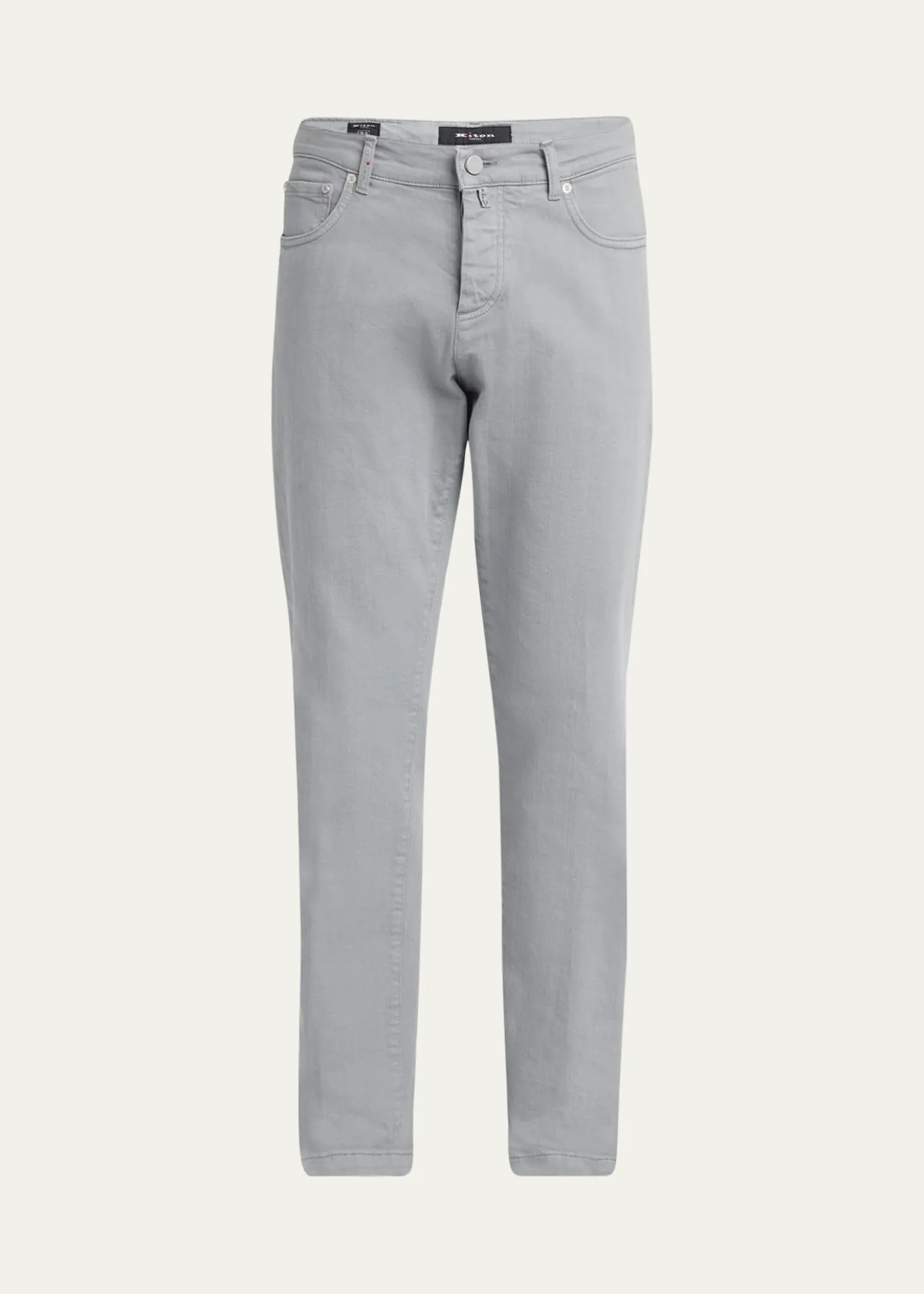 KitonMen's Cotton Stretch Slim Five-Pocket Pants