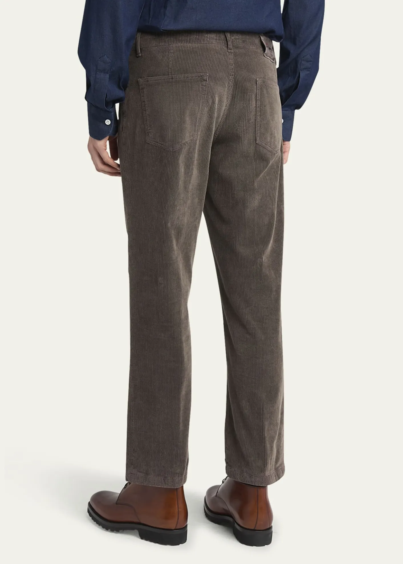 KitonMen's Cotton Stretch Straight Leg Five-Pocket Pants