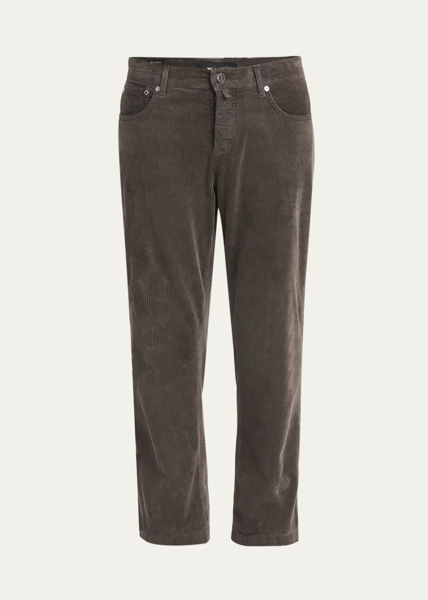 KitonMen's Cotton Stretch Straight Leg Five-Pocket Pants