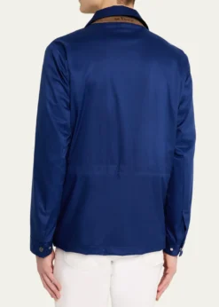 KitonMen's Covered-Zip Shirt Jacket