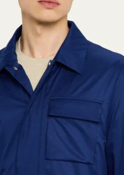 KitonMen's Covered-Zip Shirt Jacket