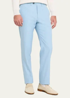 KitonMen's Flat-Front Twill Pants