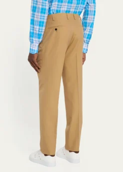 KitonMen's Flat-Front Twill Pants