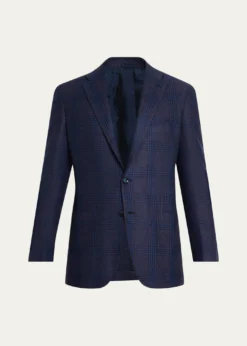 KitonMen's Glen Plaid Cashmere Sport Coat