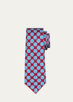 KitonMen's Intricate Medallion Silk Tie