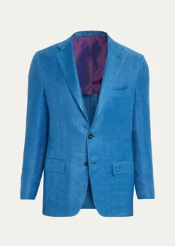 KitonMen's Linen, Cashmere and Silk Herringbone Sport Coat