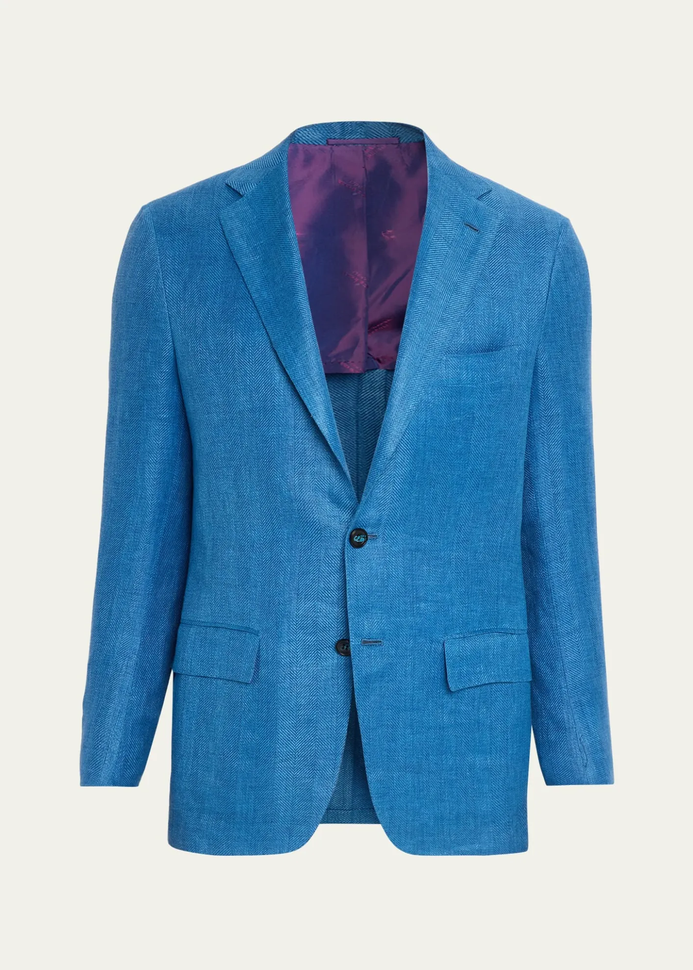 KitonMen's Linen, Cashmere and Silk Herringbone Sport Coat