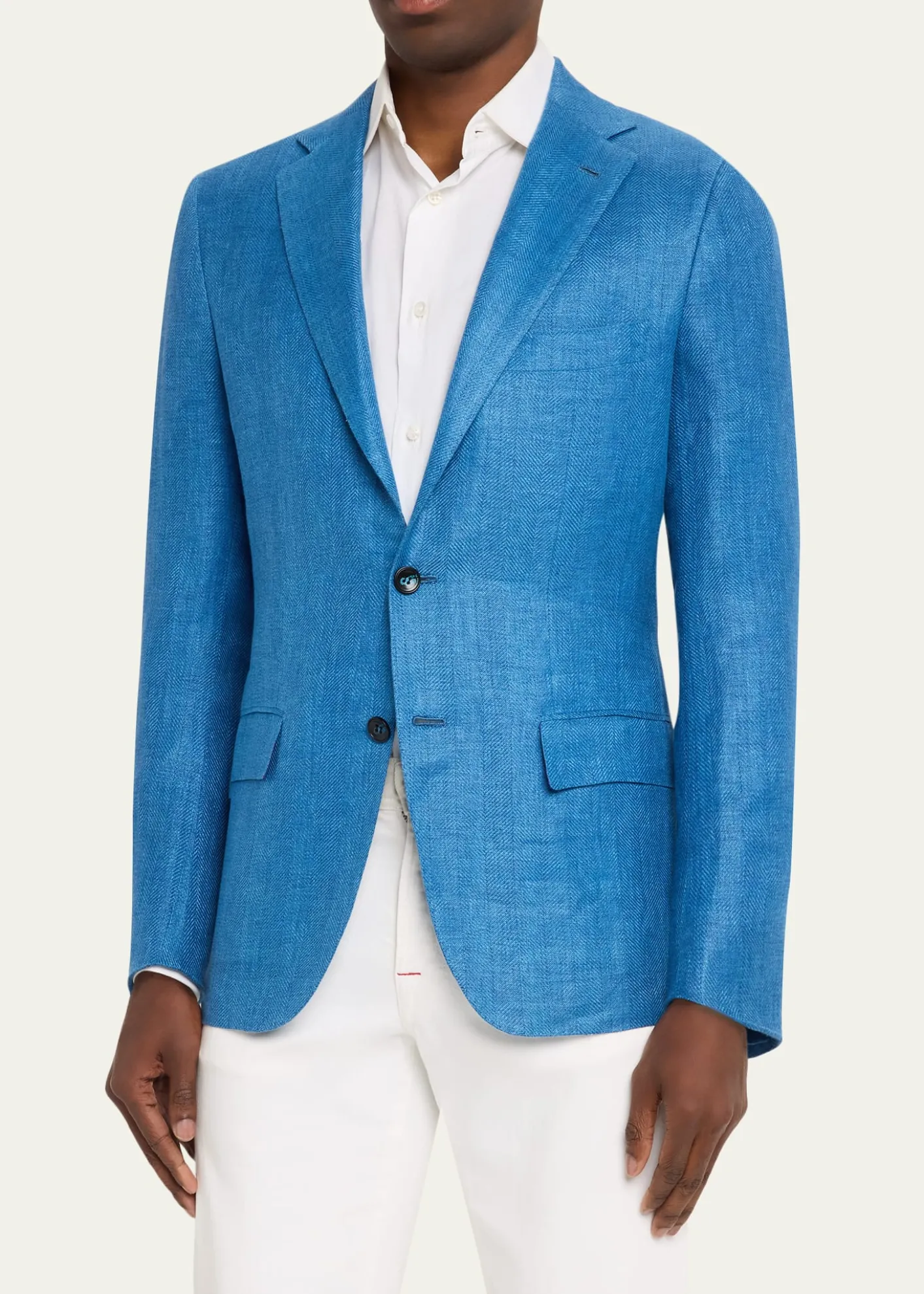 KitonMen's Linen, Cashmere and Silk Herringbone Sport Coat