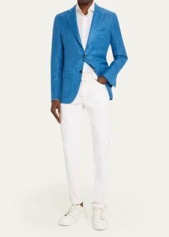 KitonMen's Linen, Cashmere and Silk Herringbone Sport Coat