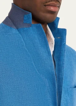 KitonMen's Linen, Cashmere and Silk Herringbone Sport Coat