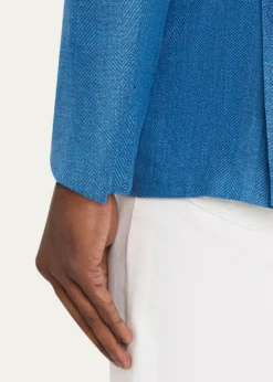 KitonMen's Linen, Cashmere and Silk Herringbone Sport Coat
