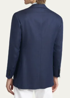 KitonMen's Micro-Herringbone Single-Breasted Sport Coat