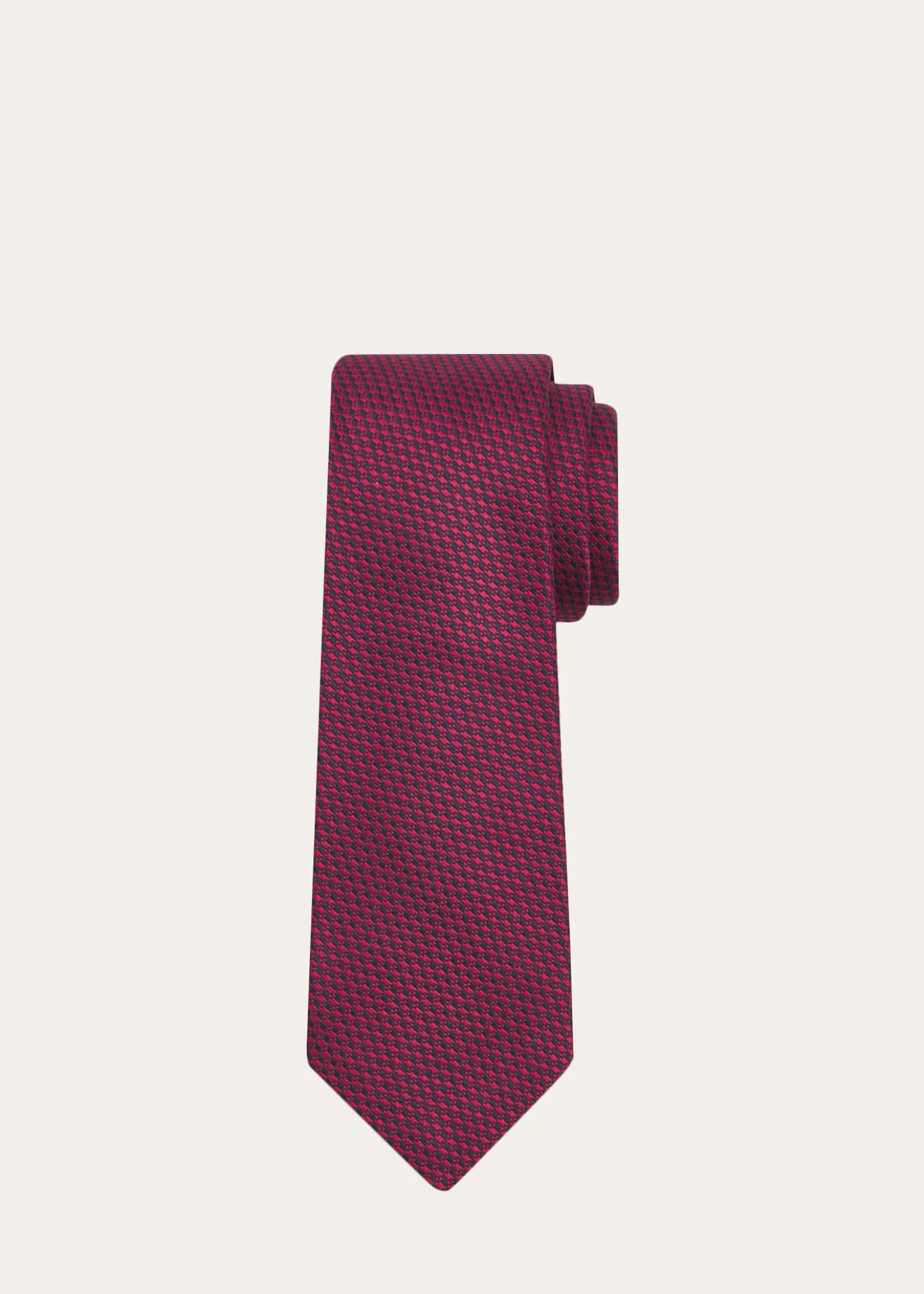 KitonMen's Micro-Jacquard Silk 7-Fold Tie