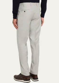 KitonMen's 15 Micron Flat-Front Trousers