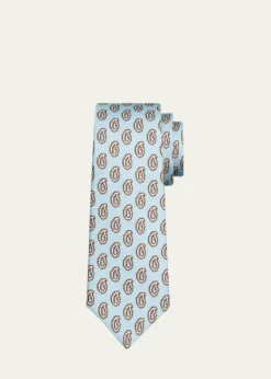KitonMen's Paisley 7-Fold Silk Tie