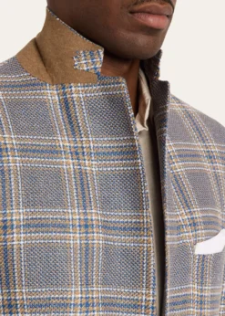 KitonMen's Plaid Cashmere and Linen Single-Breasted Sport Coat
