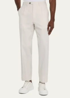 KitonMen's Pleated Twill Pants