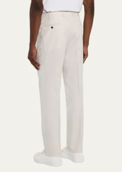 KitonMen's Pleated Twill Pants