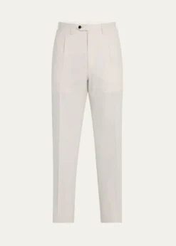 KitonMen's Pleated Twill Pants