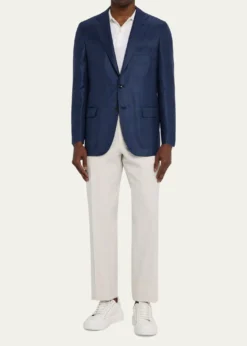 KitonMen's Pleated Twill Pants