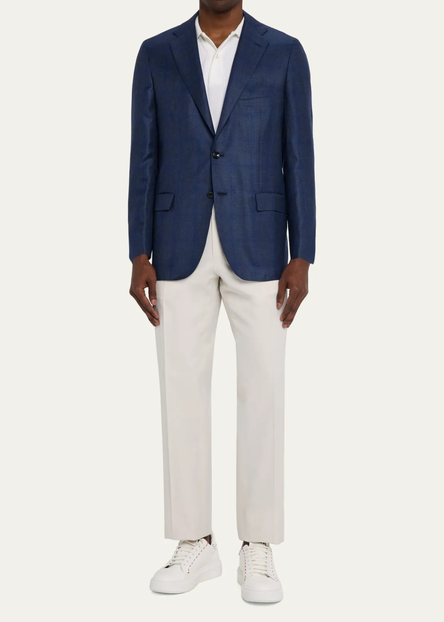 KitonMen's Pleated Twill Pants