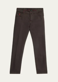 KitonMen's Plus One Straight Leg Five-Pocket Pants