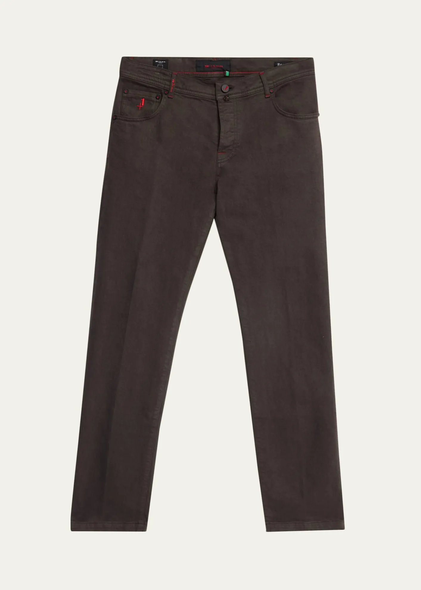 KitonMen's Plus One Straight Leg Five-Pocket Pants