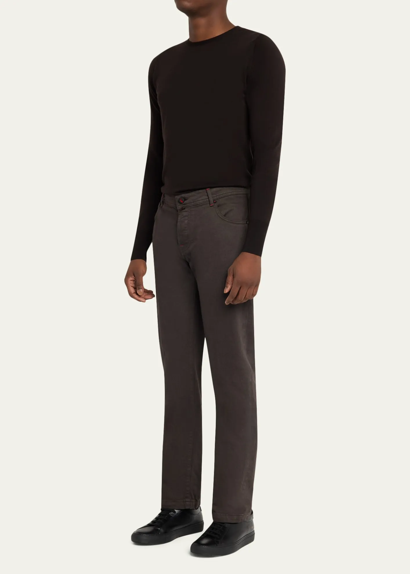 KitonMen's Plus One Straight Leg Five-Pocket Pants