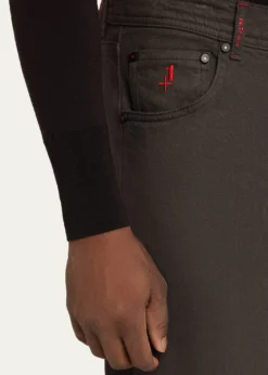 KitonMen's Plus One Straight Leg Five-Pocket Pants