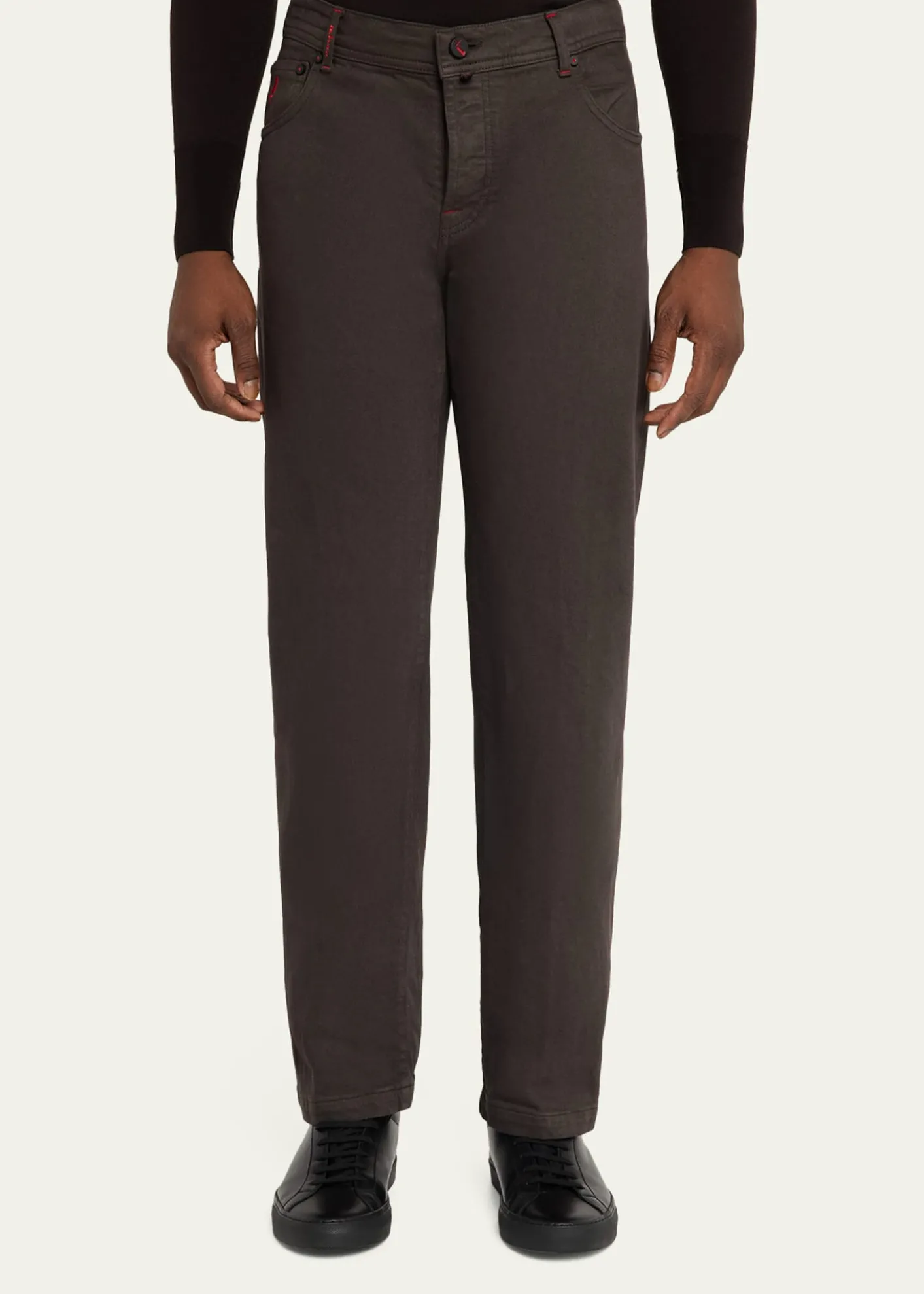 KitonMen's Plus One Straight Leg Five-Pocket Pants