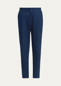 KitonMen's Sasha Wool Pleated Stretch Pants