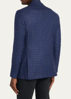 KitonMen's Soft Cashmere Multi-Check Sport Coat