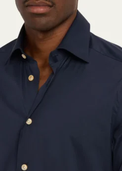 KitonMen's Solid Cotton Sport Shirt